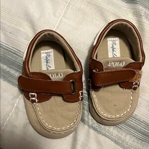 Polo Baby Loafers with Brown and Tan Design